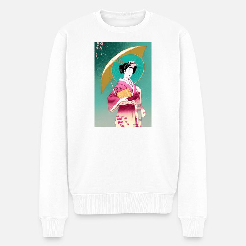 Geisha 2 - Pull Premium bio Homme - blanc