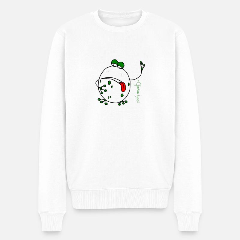 Exhausted Frog © Chyropterum Innoxius - Pull Premium bio Homme - blanc
