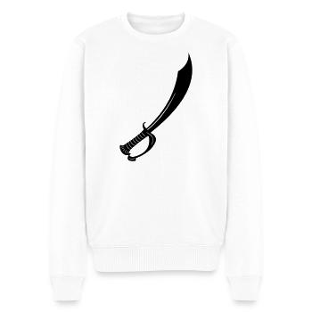 Épée - Pull Premium bio Homme - blanc - Devant - Thijin (182cm)