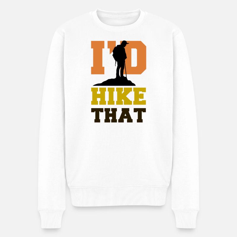 Escalade Déclaration Randonneurs Alpinisme Nature - Pull Premium bio Homme - blanc