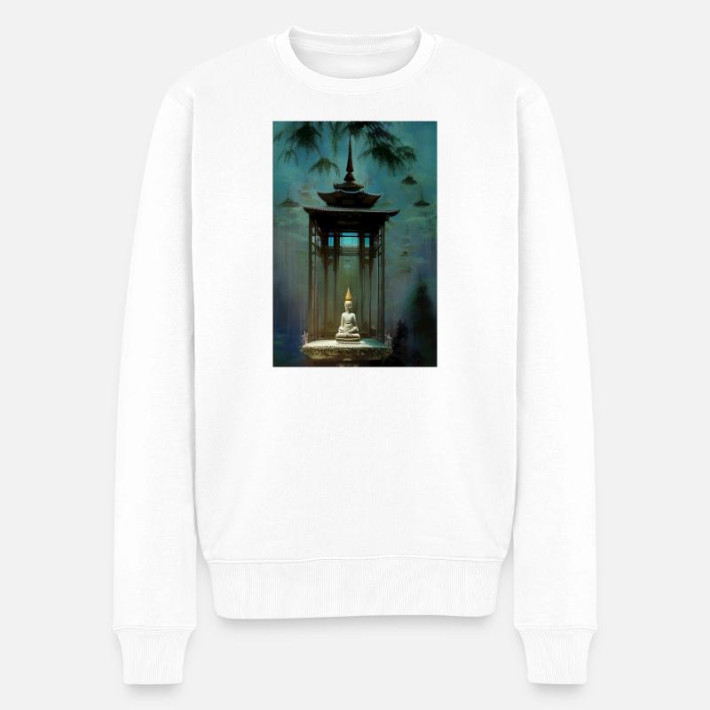 Temple - Pull Premium bio Homme - blanc