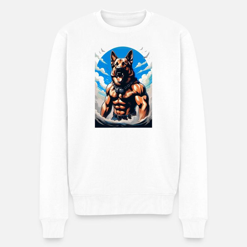 SummerDog - Männer Premium Bio Pullover - Weiß