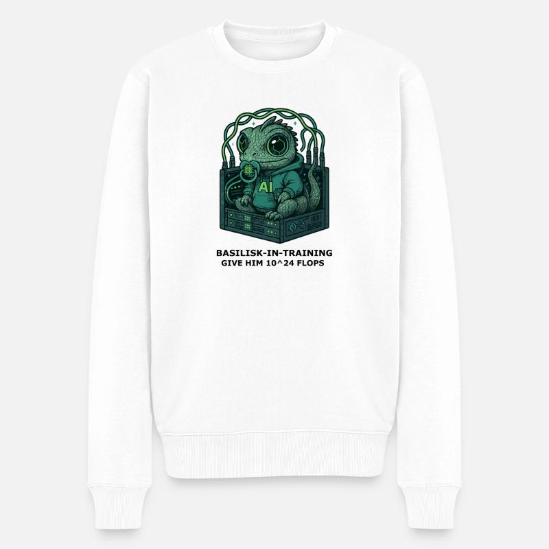 Basilisk.exe - Pull Premium bio Homme - blanc