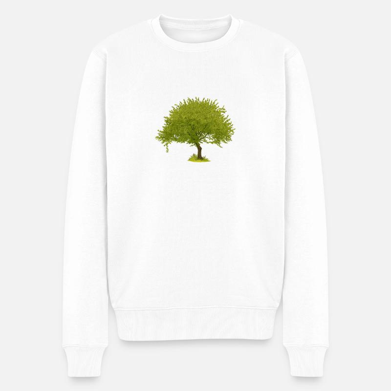 Arbre d’été vert - Pull Premium bio Homme - blanc