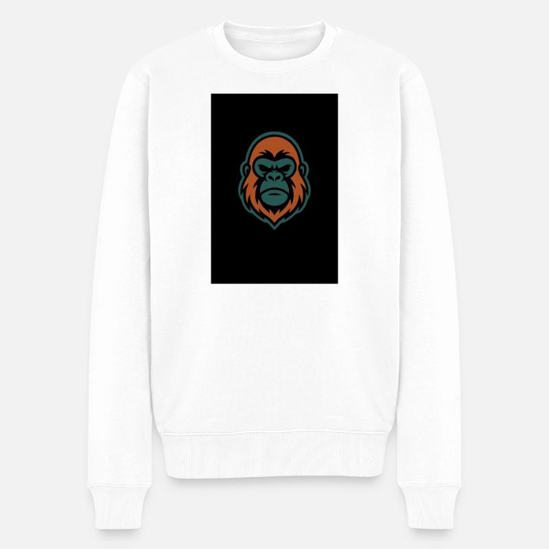 RayPay Apex - Männer Premium Bio Pullover - Weiß