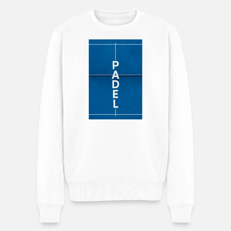 Padeltennis - Männer Premium Bio Pullover - Weiß