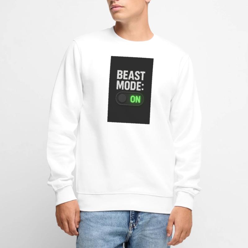 Beast Mod Turn On Switch Design Men's Premium Organic Jumper
