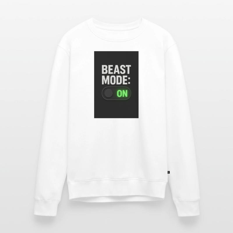 Beast Mod Turn On Switch Design Men's Premium Organic Jumper