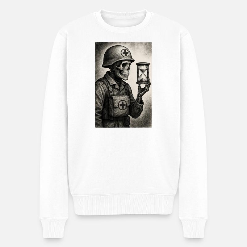 Moissonneur du temps - Pull Premium bio Homme - blanc