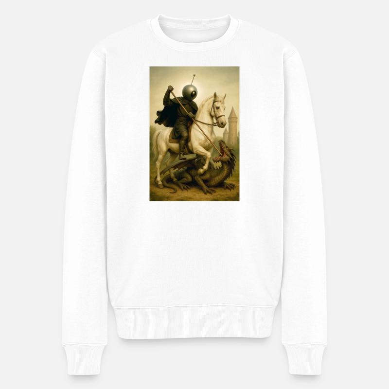 St Georges le bot - Pull Premium bio Homme - blanc
