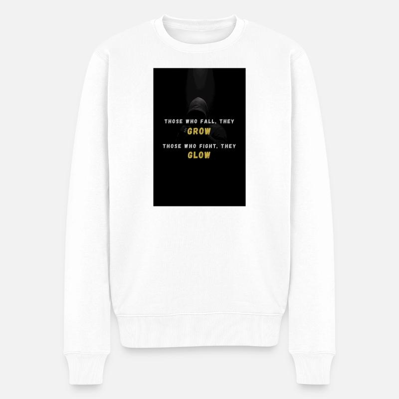 GlowGrind - Pull Premium bio Homme - blanc