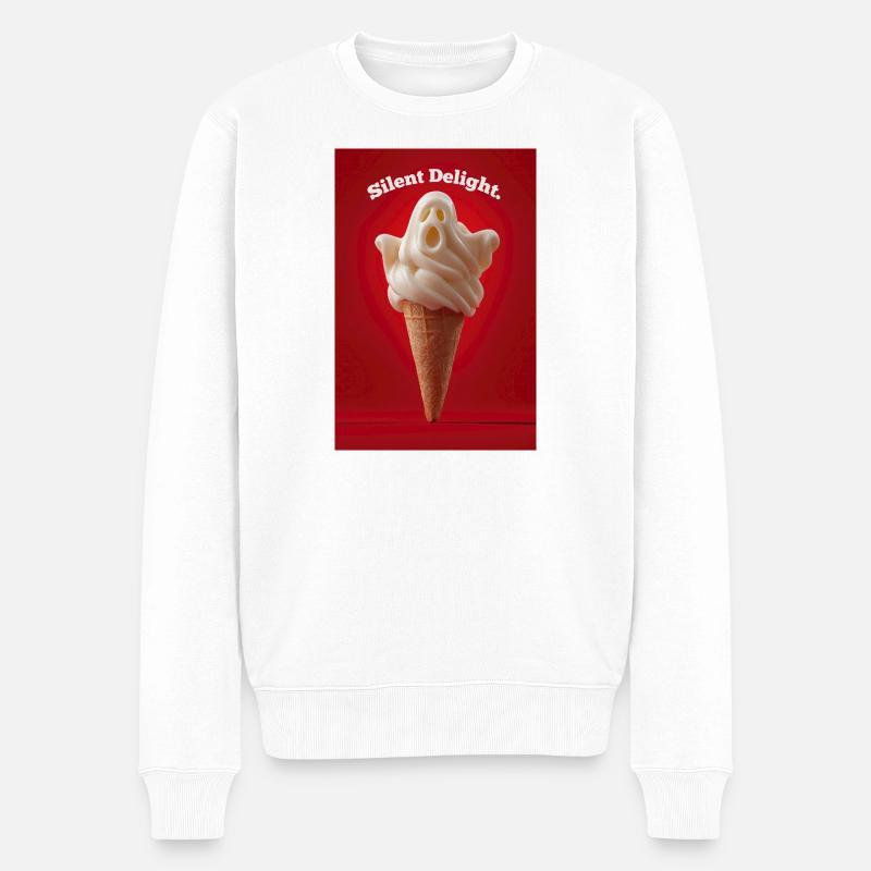Cône de délice silencieux - Pull Premium bio Homme - blanc
