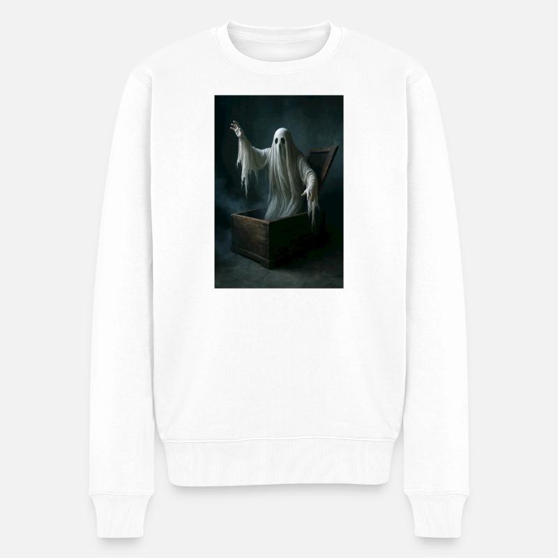 Fantôme du cercueil - Pull Premium bio Homme - blanc