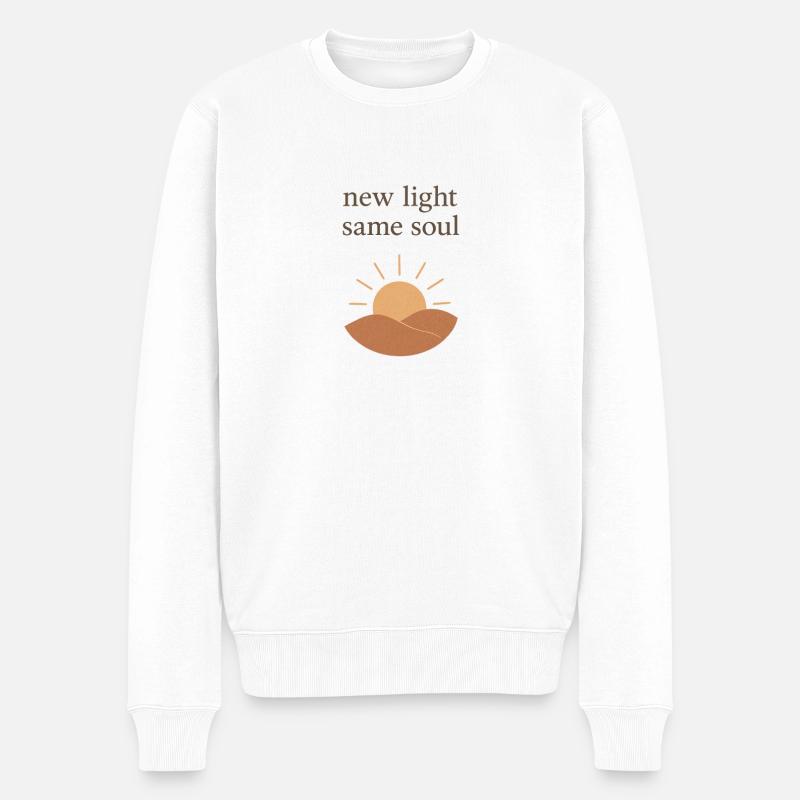 Nouvelle lumière, même âme - Pull Premium bio Homme - blanc