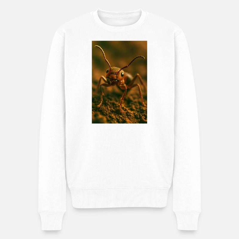 Animaux - Fourmi - Pull Premium bio Homme - blanc