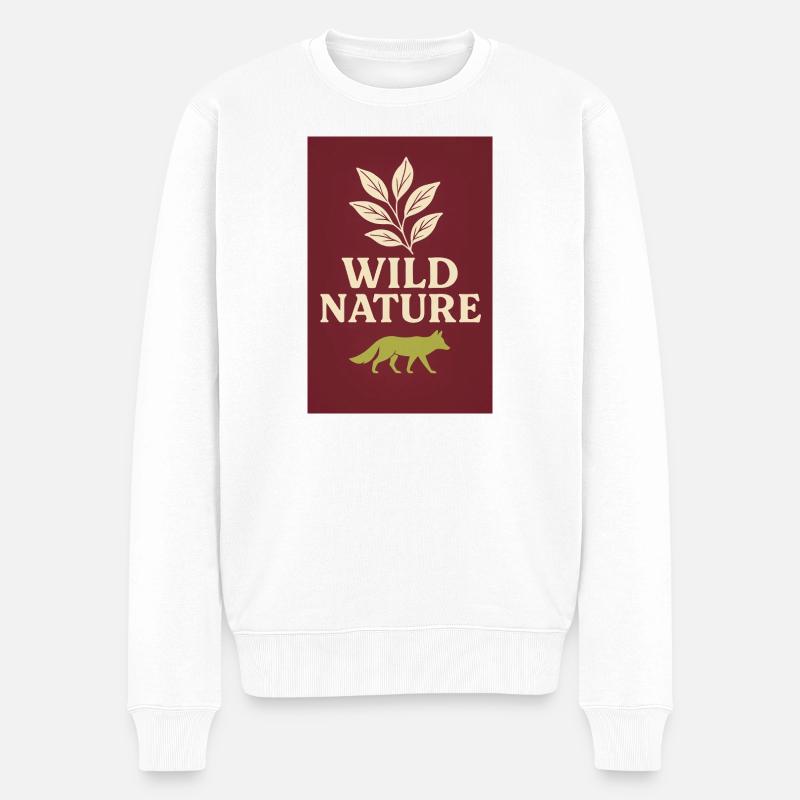 903E7BB2-E856-41AA-A23F-B3E2B4698455 - Männer Premium Bio Pullover - Weiß