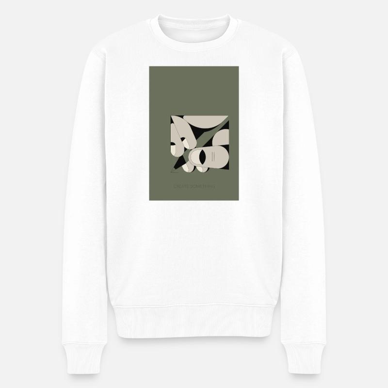 Create Something  The Power of Creativity - Männer Premium Bio Pullover - Weiß