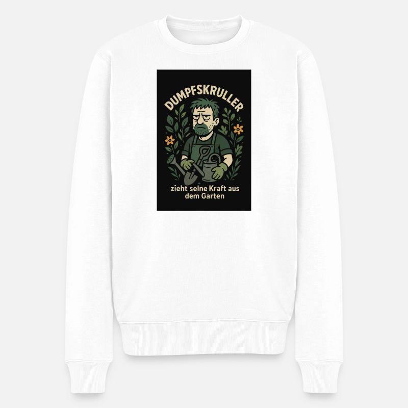 Garden Power Gärtner - Männer Premium Bio Pullover - Weiß