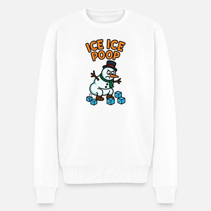 schneemann eiswürfel kinder witzig pups - Pull Premium bio Homme - blanc