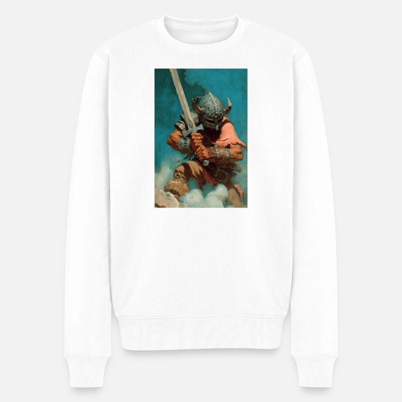 Chevalier cuirassé Avant-garde - Pull Premium bio Homme - blanc