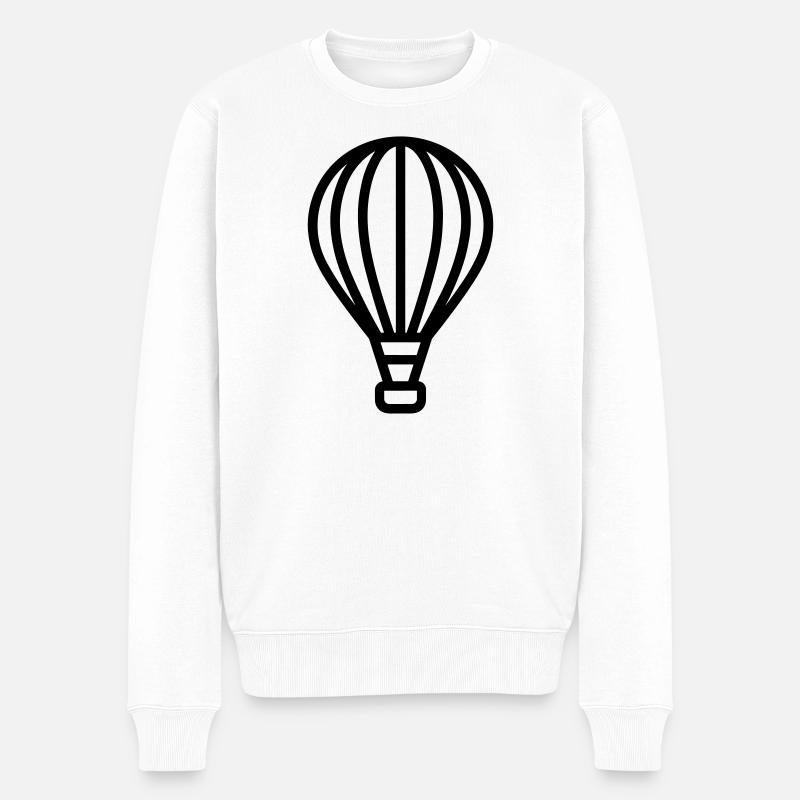Luftballon - Männer Premium Bio Pullover - Weiß