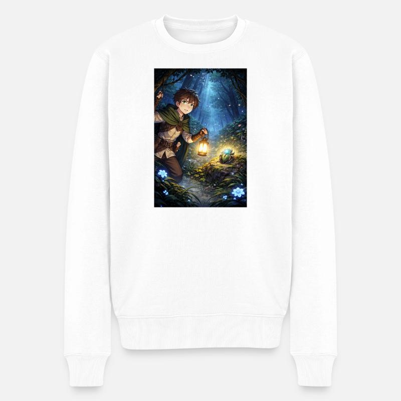 La recherche du bon chemin - Pull Premium bio Homme - blanc