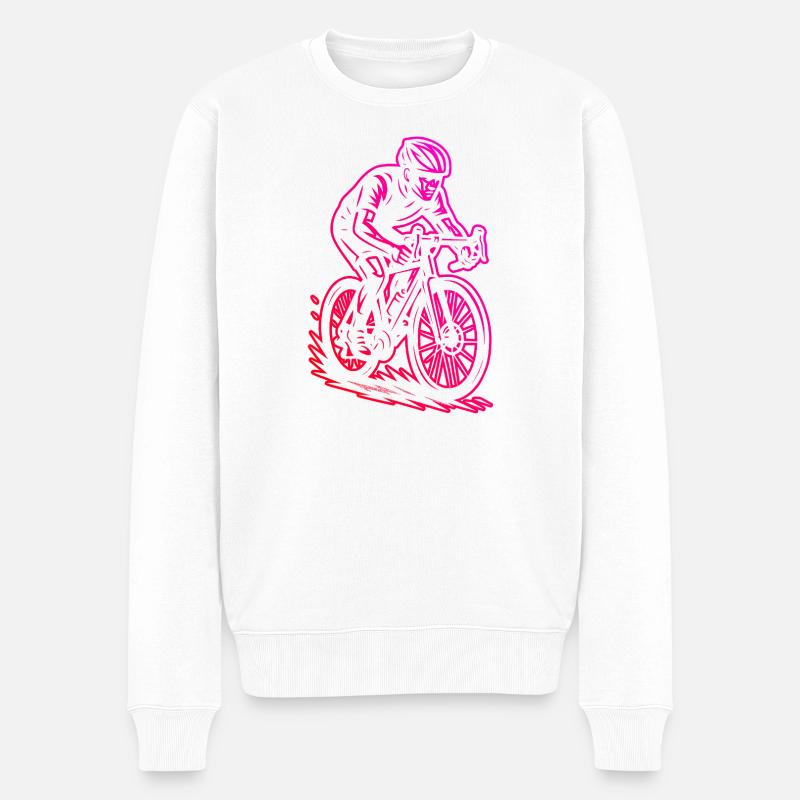 Super cadeau pour vélo de route - Pull Premium bio Homme - blanc