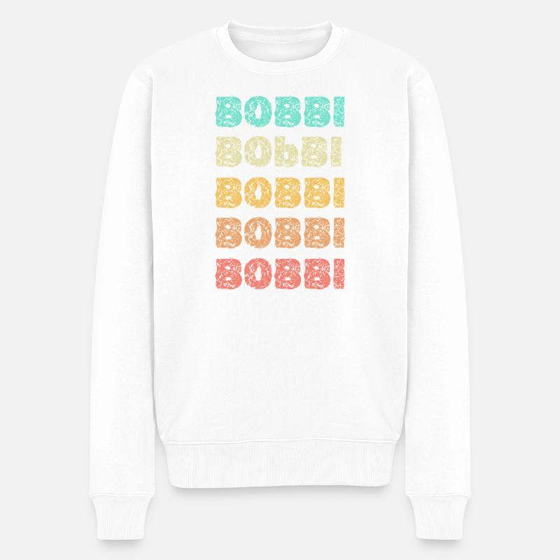 Nom Bobbi - Pull Premium bio Homme - blanc