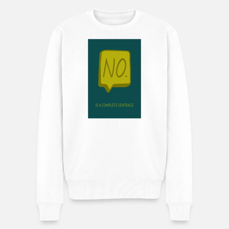 Non est une phrase complète - Pull Premium bio Homme - blanc