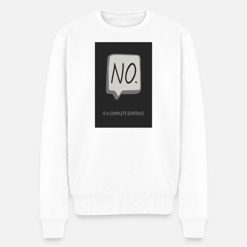 NO. ist ein kompletter Satz - Männer Premium Bio Pullover - Weiß