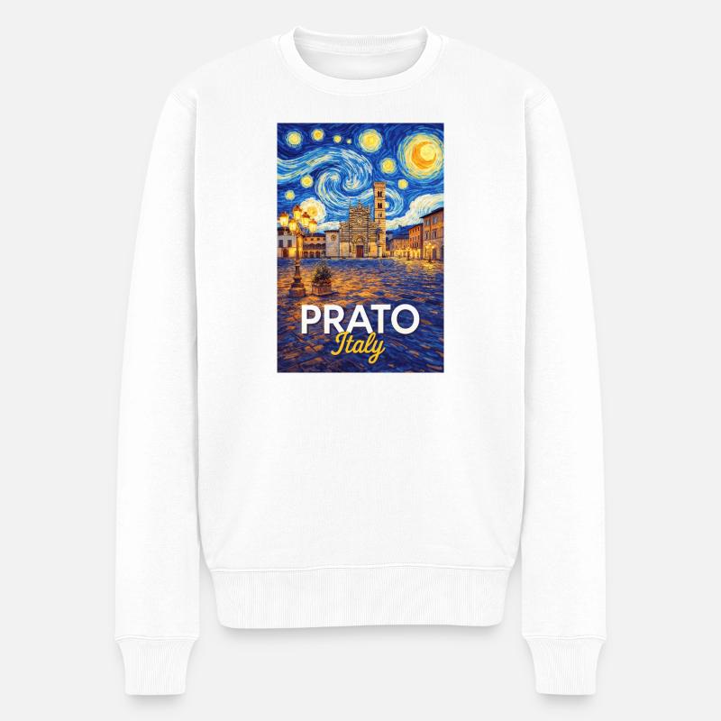 Prato, Italie. - Pull Premium bio Homme - blanc