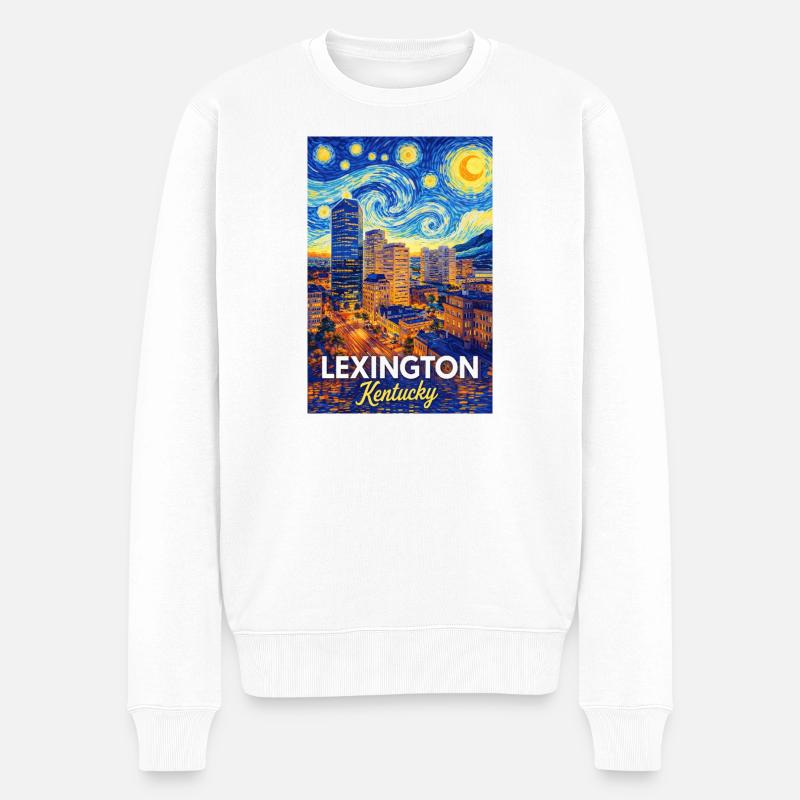 Lexington Kentucky - Männer Premium Bio Pullover - Weiß