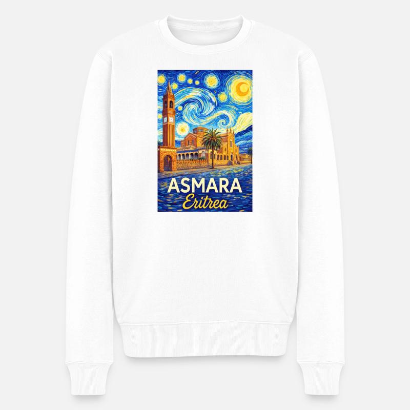 Asmara Eritrea Star City - Pull Premium bio Homme - blanc