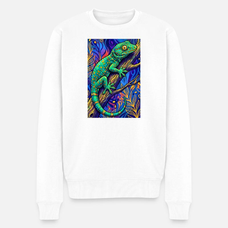 Gecko - Pull Premium bio Homme - blanc