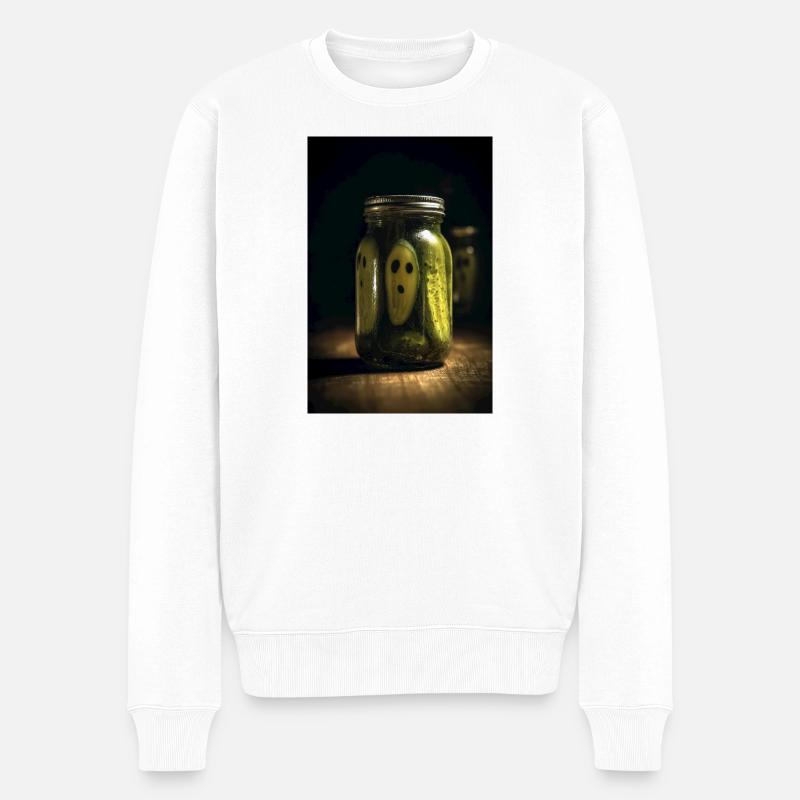 Geister im Glas - Männer Premium Bio Pullover - Weiß