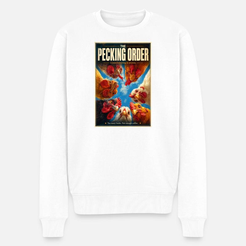 Sitzung des Spitzordnungsrats - Männer Premium Bio Pullover - Weiß