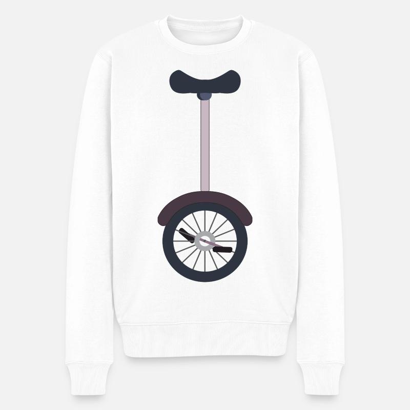 Unicycle monocycle - Pull Premium bio Homme - blanc