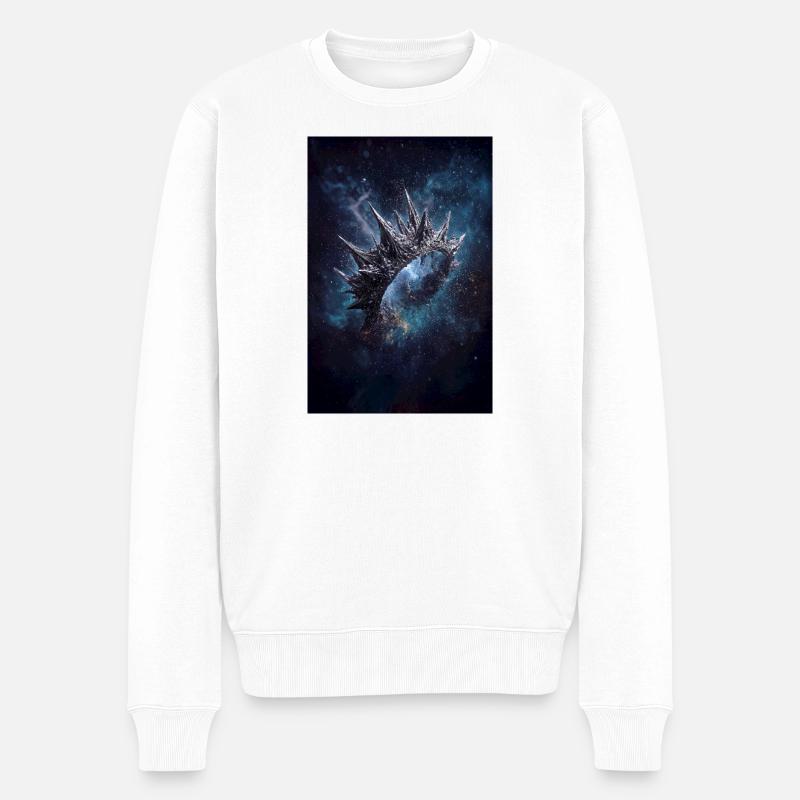 Couronne de nébuleuse épineuse - Pull Premium bio Homme - blanc