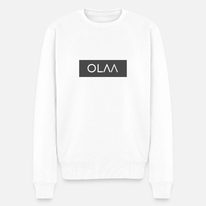 OLAA - Männer Premium Bio Pullover - Weiß