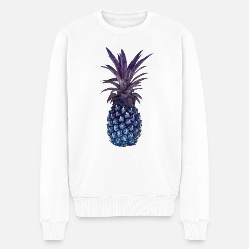 ananas - Männer Premium Bio Pullover - Weiß