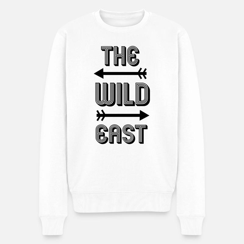 The wild east - Männer Premium Bio Pullover - Weiß