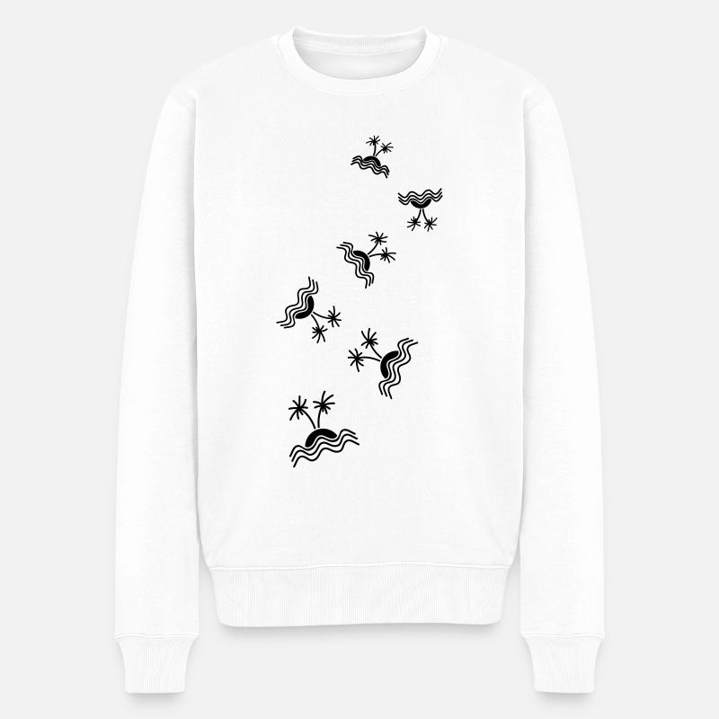 Symbole de Palm Island - Pull Premium bio Homme - blanc