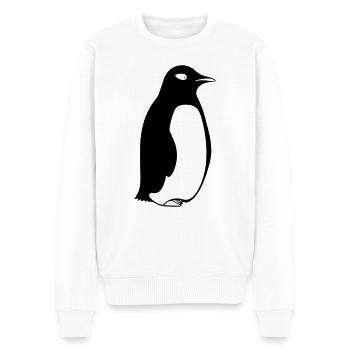Pinguin - Männer Premium Bio Pullover - Weiß - Vorne - Thijin (182cm)