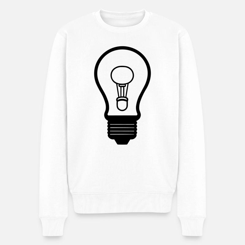 Blase - Männer Premium Bio Pullover - Weiß