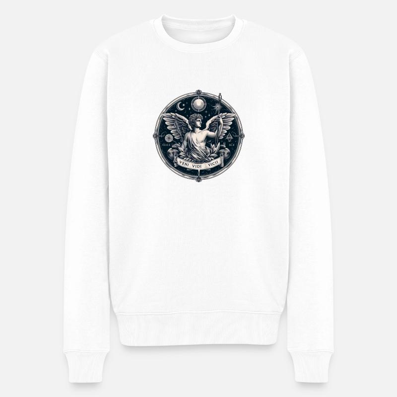 Ange Veni Vidi Vici - Pull Premium bio Homme - blanc