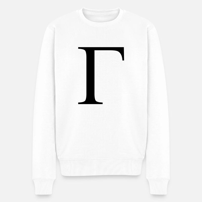 gamma greek - Pull Premium bio Homme - blanc