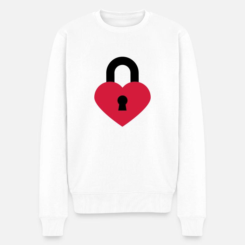 herzschloss_2c - Pull Premium bio Homme - blanc