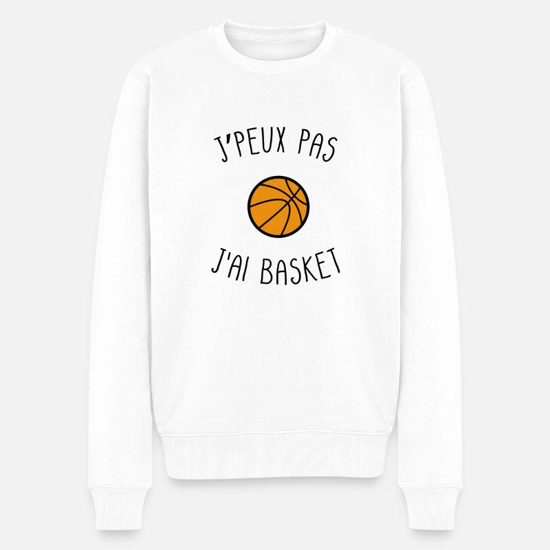 basket - Pull Premium bio Homme - blanc
