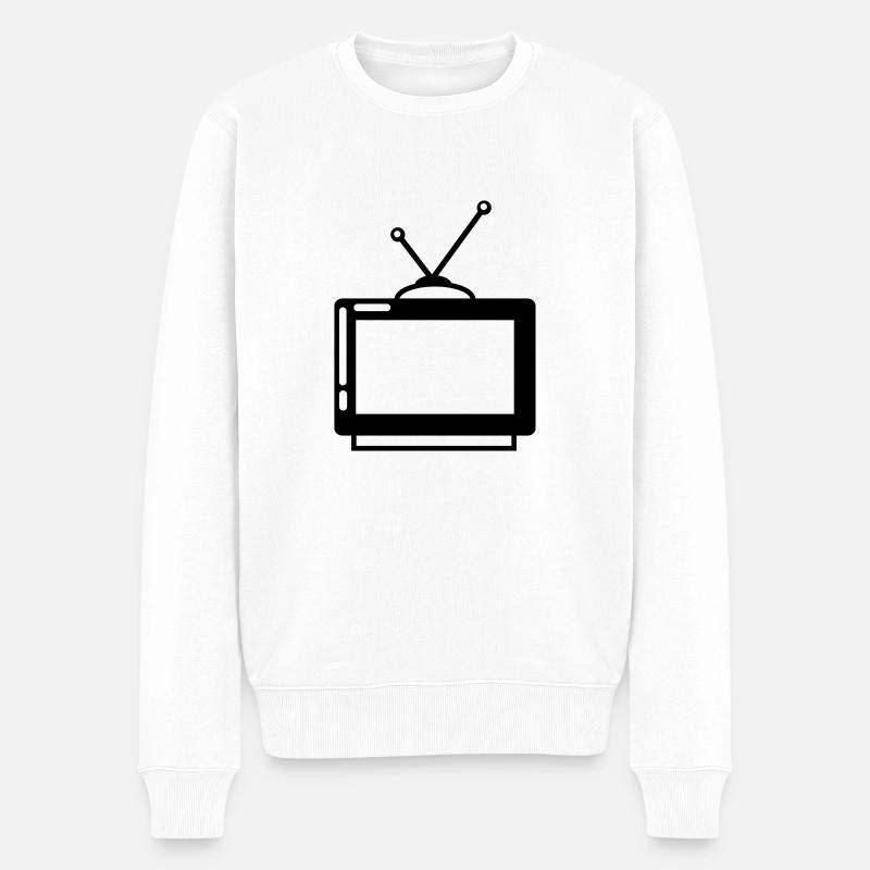 TV - Pull Premium bio Homme - blanc