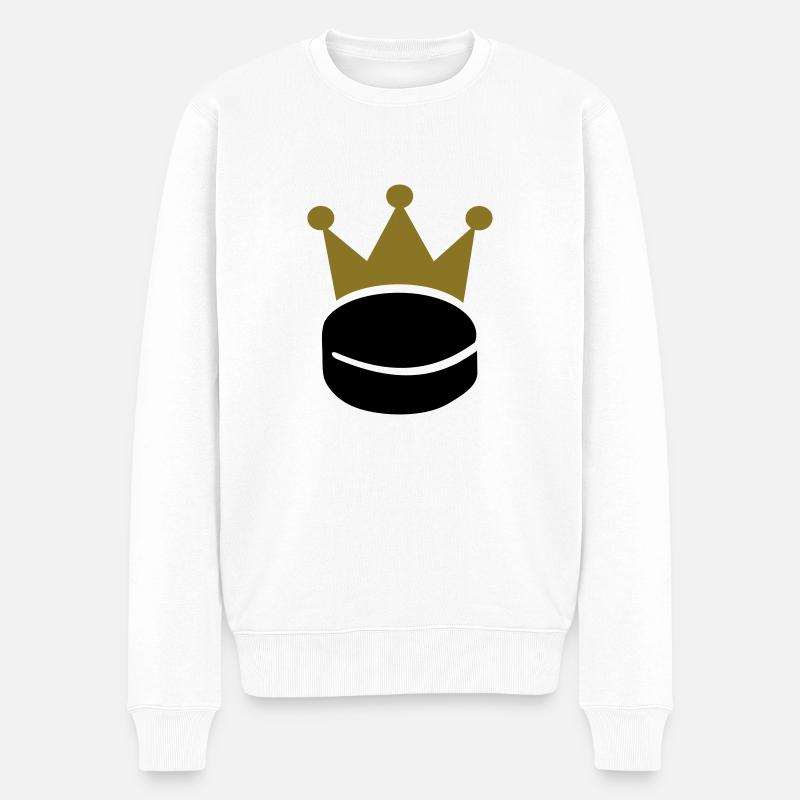 Eishockey - Männer Premium Bio Pullover - Weiß